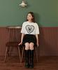 Eoboneoseu Heart Print T-Shirt [White]