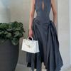 Niche Design New Style Metal Rope Buckle Genuine Leather Woven Tote Bag One-shoulder Portable Large-capacity Retro Women's