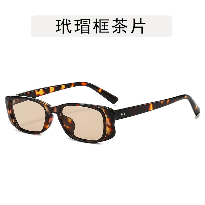 European American Style Woman Sun Glasses Rectangle Shape Anti-glare Sunglasses Men Driving Travelling Sunglasses