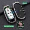 Metal Leather Car Key Fob Case Cover Keychain For Infiniti Q50 Q60 Qx50 Qx55 Qx60 Accessories -