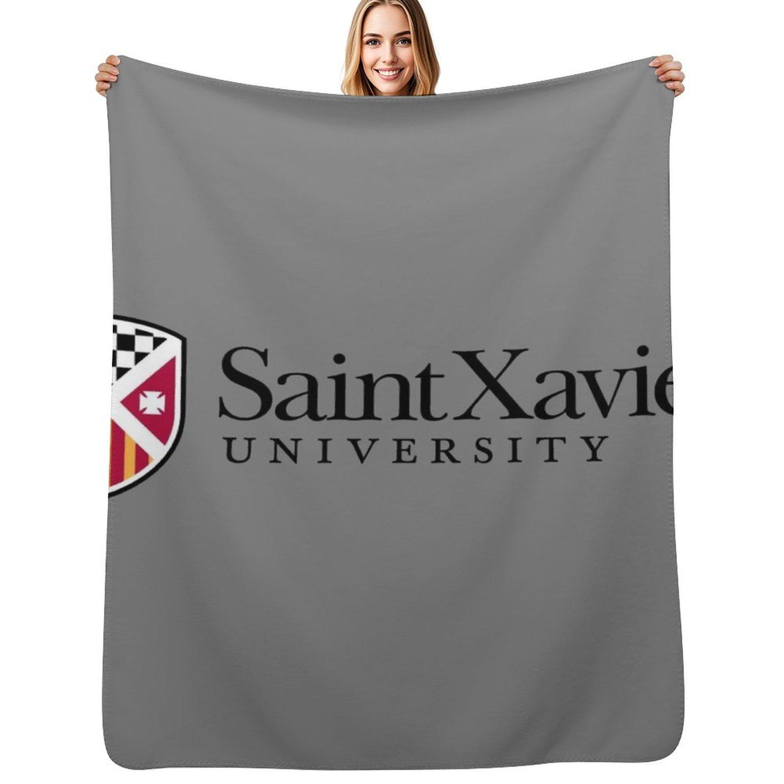 Saint Xavier College Throw Blanket Cozy Home Blanket Gift for Christmas Holiday Size: 75*100cm, Weight: 230 GSM