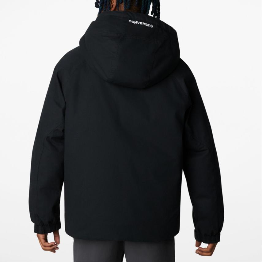 Converse Counter Climate Down Jackets Unisex Black Hooded Moderate Other 10023776-A01