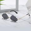 New Cloudd Fashion Sunglasses Female's Decorative Lightning Pendant Metal Sun Spectacles Female Outdoor Travel Eye Spectacles UV 400 Protection