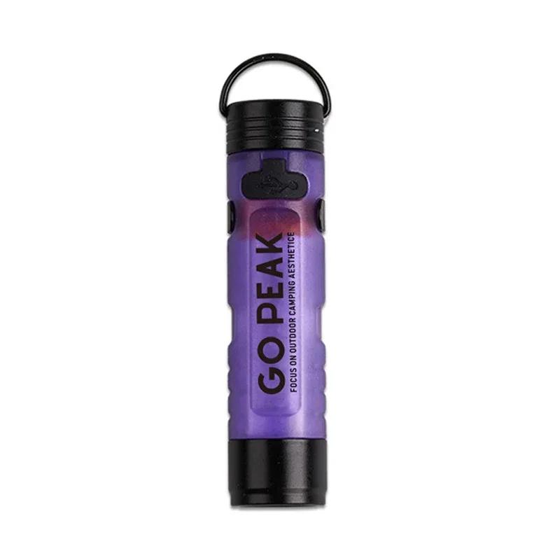 Tactical Mini Flashlight Keychain 5050 LED W/ Magnetic Tail Cap Clip On Cap Light Portable EDC for Blackout Hiking
