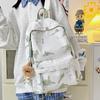 Schoolbagins Style National Style Ancient Style Schoolbag Tie-dye College Students Simple and Lightweight High School Students Large Capacity Couple 
