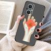 Hand Snake Flower Case For OPPO Reno 12 F 13 13F 11F 8T 7 8 10 Pro OPPO Find X8 Pro X6 X3 X5 Lite Cover Fundas