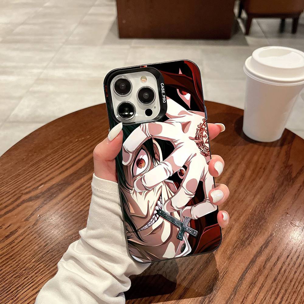 Horror Anime Hellsing Phone Case For IPhone 17 16 15 14 13 12 11 Pro Max Plus Pro Colorful Shell