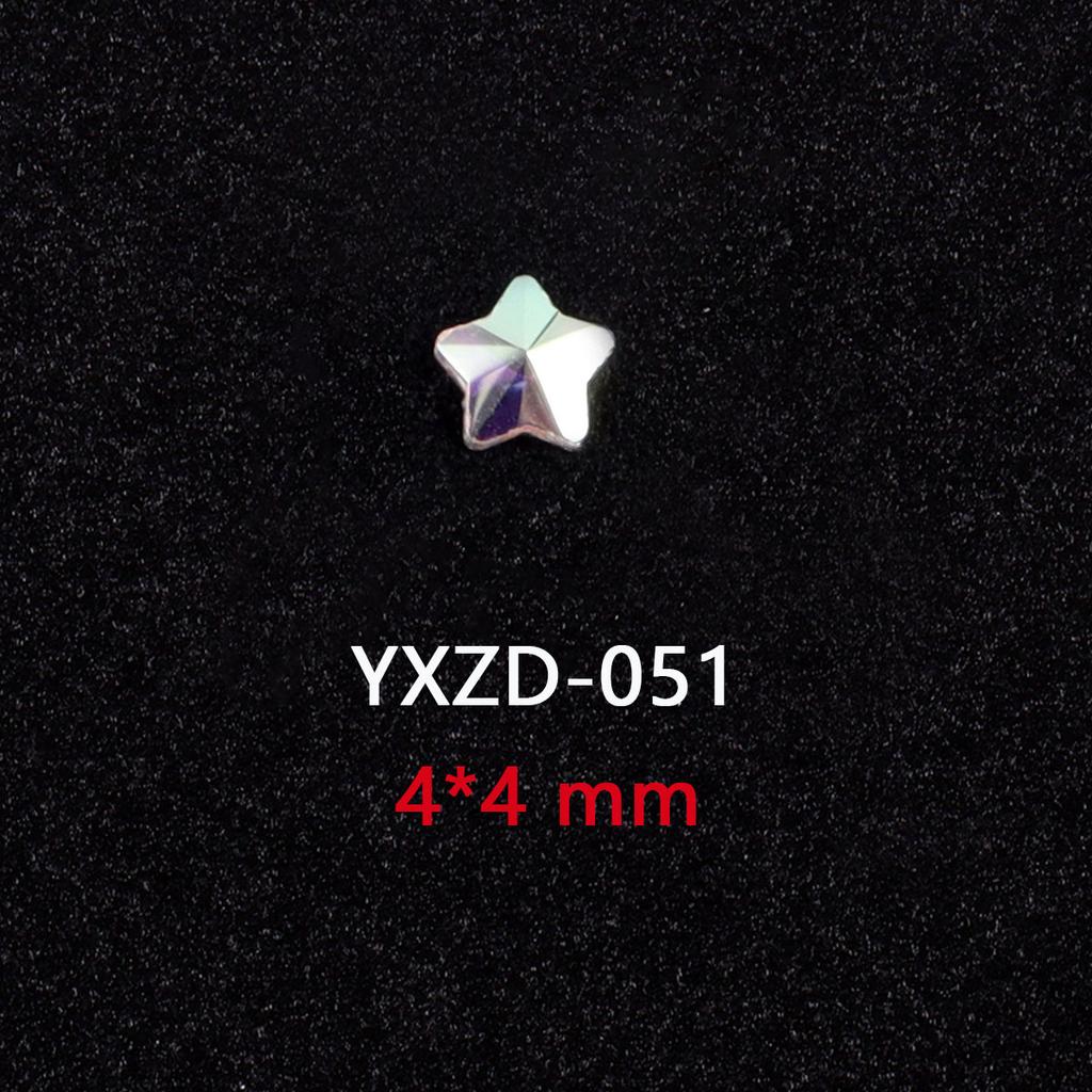 AB Farbe Flachboden Speziell geformter Diamant Symphonie Liebe Stern Schmetterling Nagel Glas Nagelkunst Tragen Nagel Kleiner Schmuck