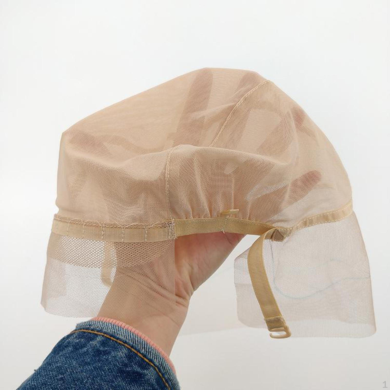 

Lace Front Wig Cap W/Adjustable Straps for Making Weave Elastic Hairnet