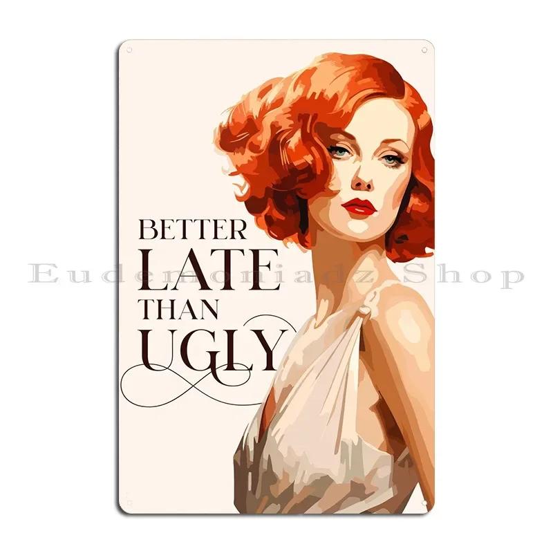 Funny Art Deco Print Metal Sign Designer Create Create Cinema Customize Tin Sign Poster