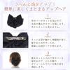 Kam Ribbon Barrette Bun Net Chignon Scrunchie Easy [Bijin KOEIDO] (with Net) (Black) (Black (Matte Texture))