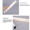 No-Drill Folding Telescopic Concealed Clothes Rack For Balconies Invisible Clothes Drying Rack