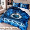 Club Brugge FC Printed Bedding Set Custom Name Text 1 Duvet Cover 2 Pillowcases For Bedroom