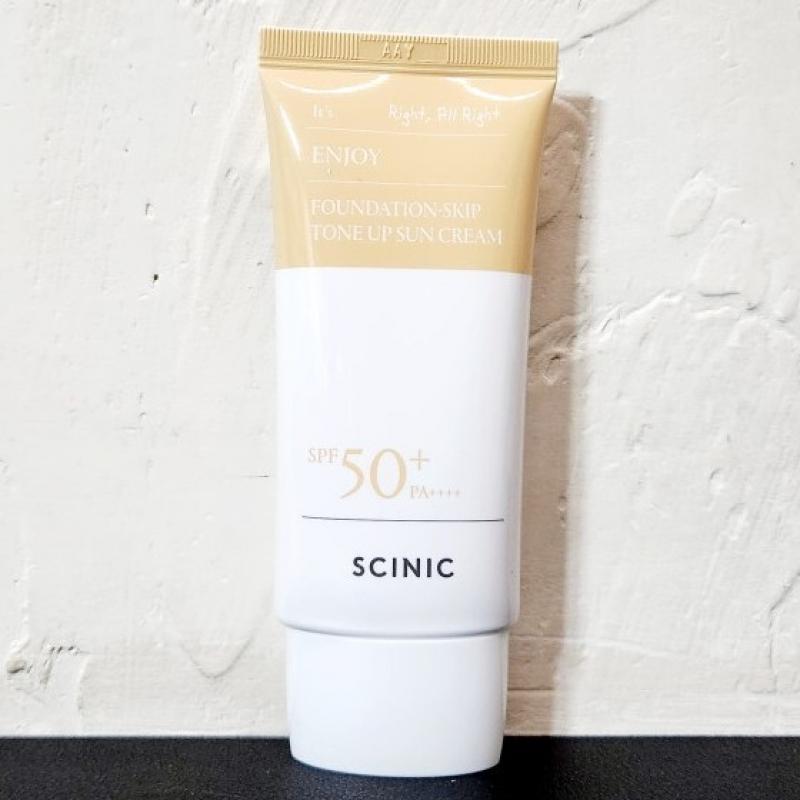 SCINIC Enjoy Foundation Skip Tone Up Sun Cream 50g SPF50+ PA++++ UV Sunscreen