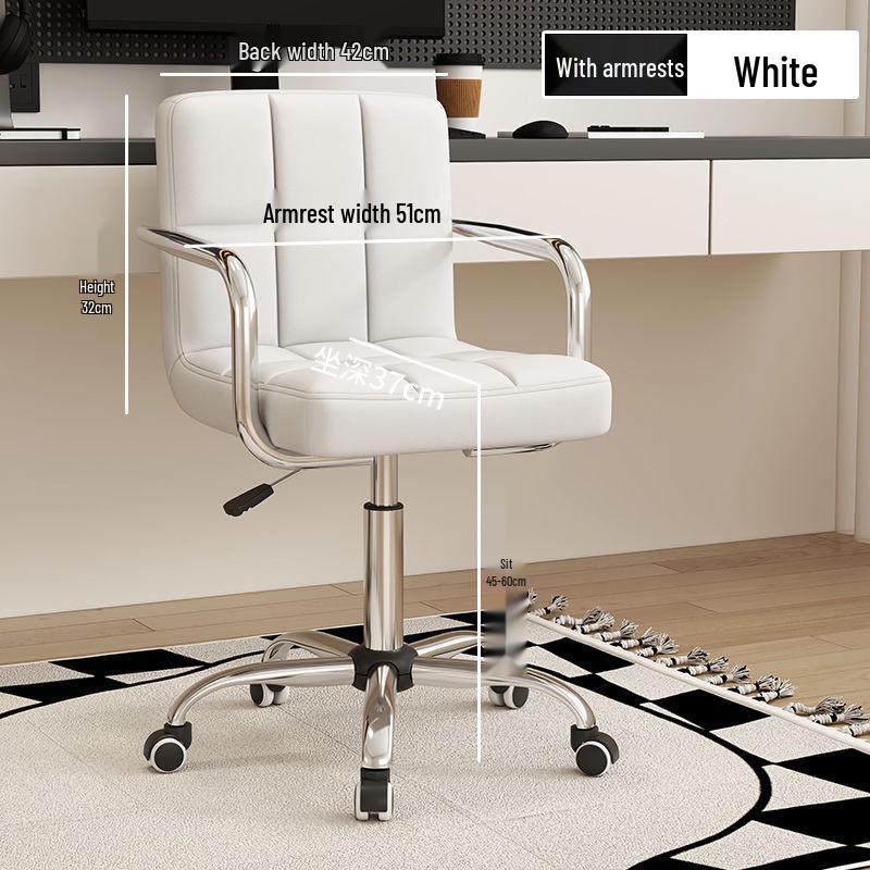 Adjustable Ergonomic Office Chair for Long Sitting – Ideal for Bedroom, Study, and Dressing Table.