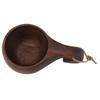 220ml Wooden Coffee Cup Comfortable Grip Handmade Eco Friendly Hot Drink Tea Cup with Anti Slip Hand