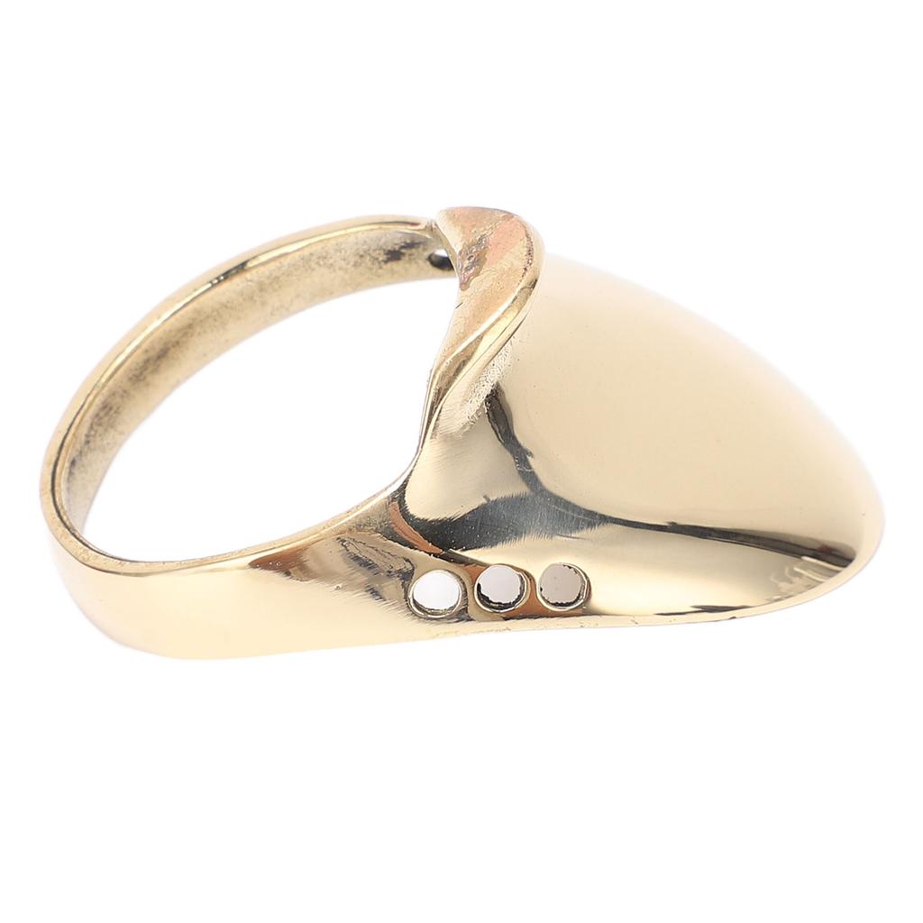 Brass Archery Thumb Ring Portable Finger Protector with Anti Lost Rope for Outdoor Hunting 20