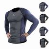 Haut de compression ajusté pour hommes, Vêtement de course à séchage rapide, Haut de sport, Vêtements de fitness