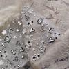 1Pc Metallic Dark Wind Star Moon Heartbeat Nail Art Decorative Paper