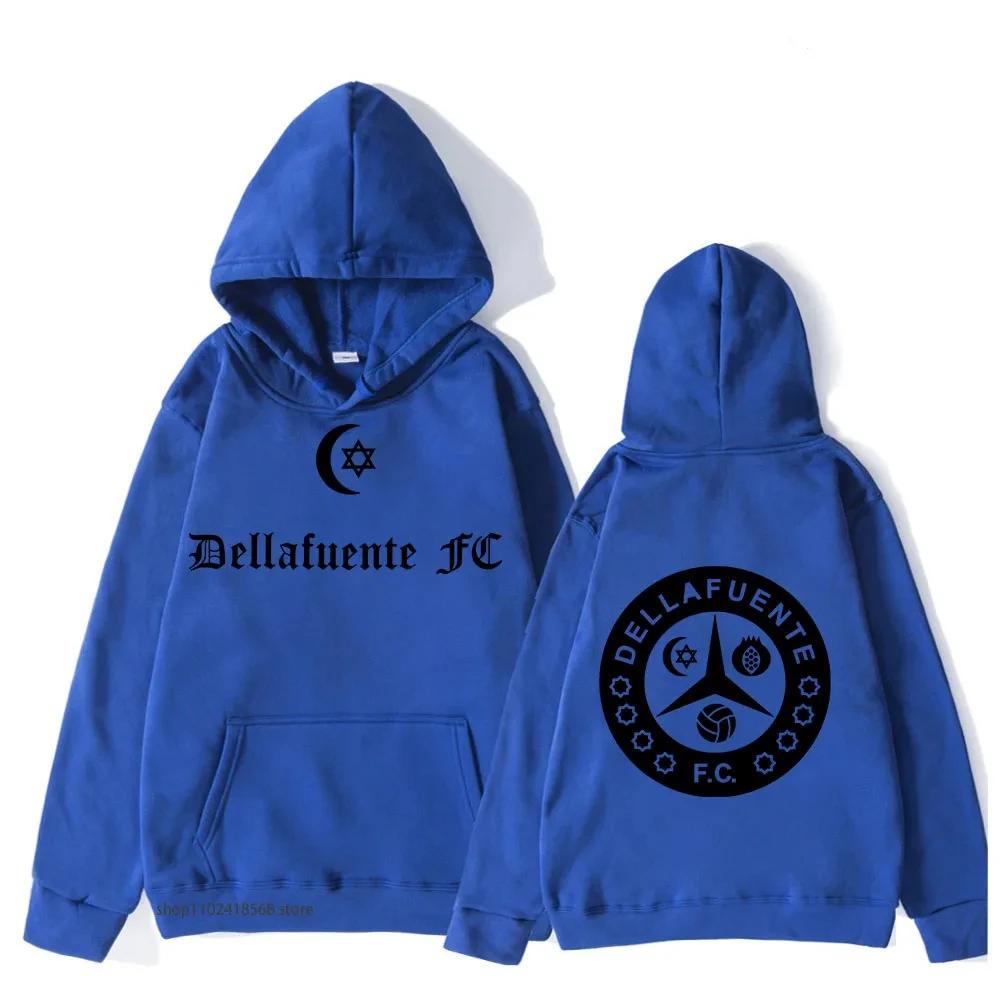 Men's delafuente hoodies, fashionable hoodies, sweatshirts, printed puldies, hoodies, women's winter hip-hop brand clothing