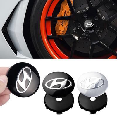 4 ks 3D stylingové logo kryt středového víčka kola auta emblém nálepka pro Hyundai Sonata i10 i20 i30 i40 ix20 ix35 Solaris Veloster
