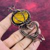 Tiger's Eye Pendant Handmade Copper Wire Wrapped Jewelry Gemstone Dainty Pendant