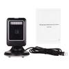 Desktop Barcode Scanner Wide Angle Lens USB Connection 1D 2D QR Scanning Reader for Mobile Payment
