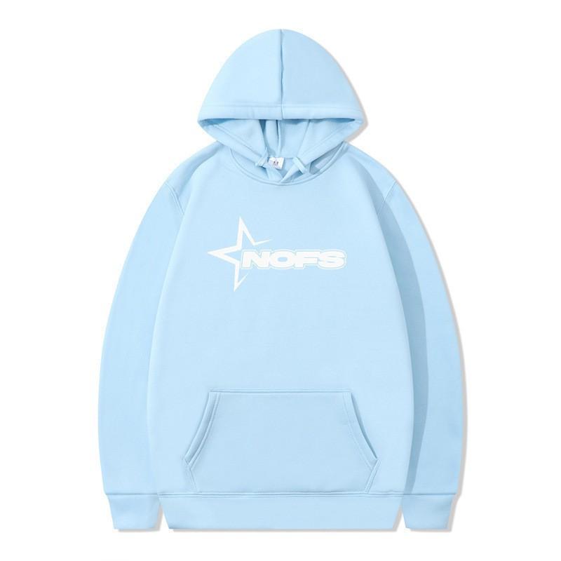 Oversized Letter Print Hoodie Men Women Hip Hop Streetwear Casual Pullover Sweatshirt