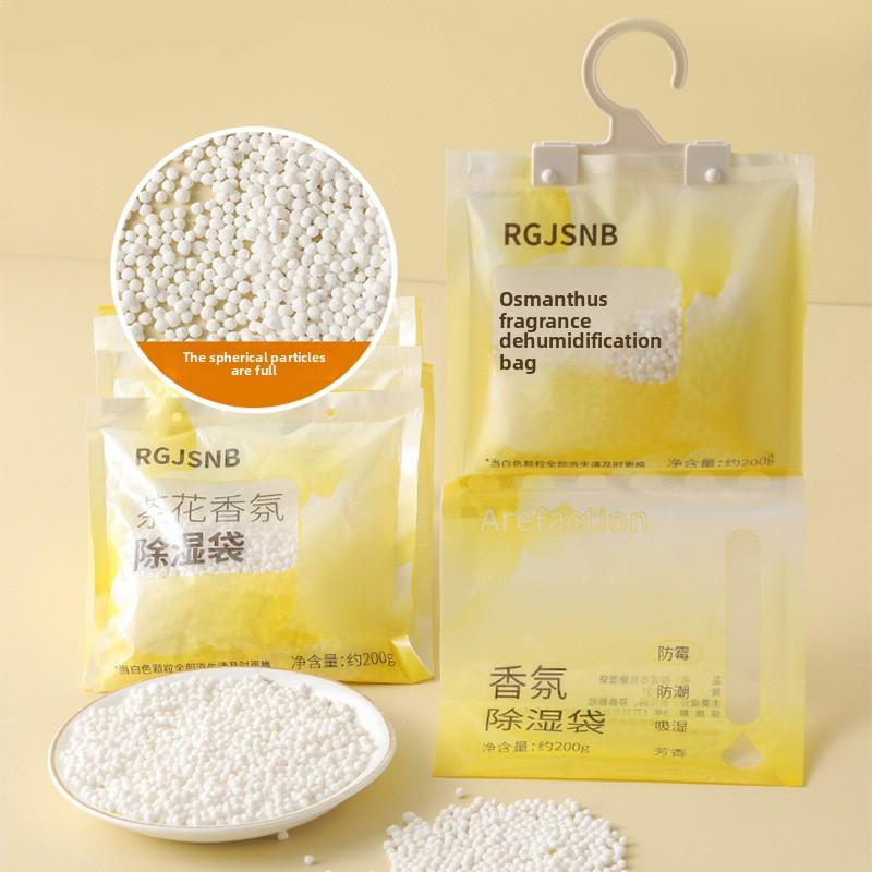 Hanging Wardrobe Dehumidifier for Homes Moisture-Proof Anti-Dryness Aromatic Mould-Resistant Bag