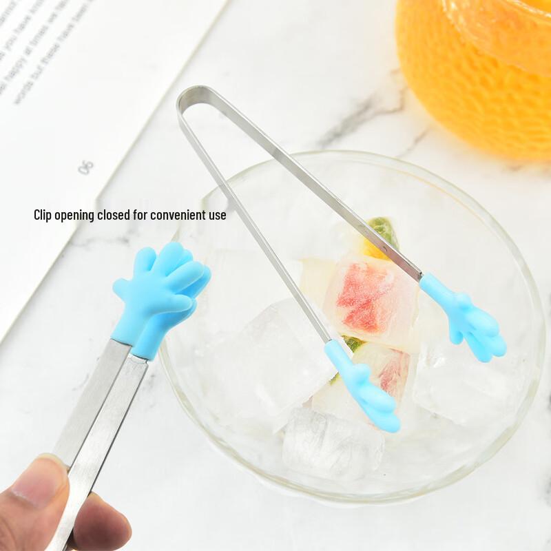Silicone Mini Hand-Shaped Food Tongs