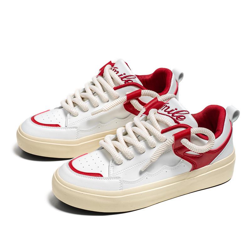 Fashion Small White Shoes Men's Sports Leisure Skate Shoe Thick Soles Man Shoes Designer Sneakers Men Skateboard Spring/Autumn Lace-up