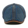 HT4735 Berets for Men Women Vintage Artist Painter Octagonal Beret Hat 6 Panels Denim Ivy Flat Cap Male Female Spring Beret Cap