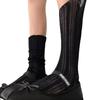 Women's Summer Fishnet Lolita Stockings & Mary Jane Ballet-Style Openwork Cable Knit Socks