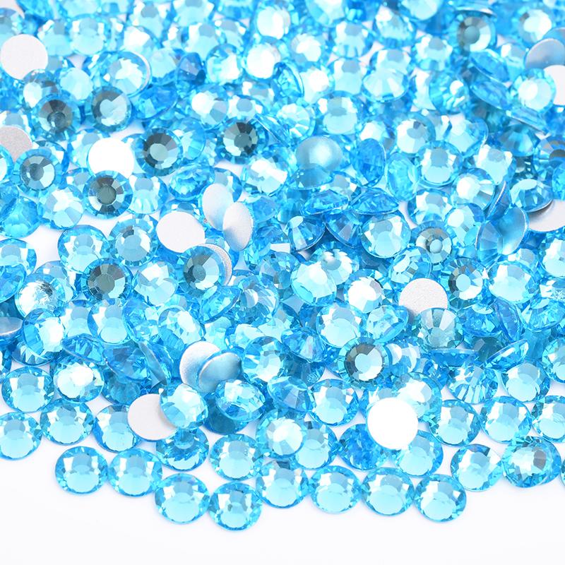 Glitter SS6 SS12 SS16 SS20 Light Rose Flat Back Crystal Stones Applique Non Hotfix Strass Glass Nail Rhinestone for DIY Craft