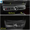 ABS Auto Accessories Central Control Audio Adjust Knob Air Conditioner AC Switch Button Cover Trim For Volvo XC40 2018 - 2025