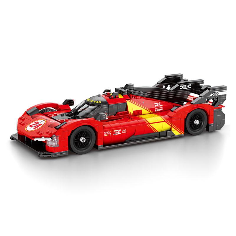 

Non-Toxic 1370Pcs Red Supercar Building Blocks V6 Engine Racing Car 1:16 Model Bricks Desktop Ornament Kids Educational Toys Holiday Gifts