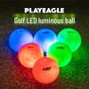 PLAYEAGLE Golf Glow Bälle (Schachtel mit 6 Stück): Leuchtet 5-7 Minuten bei Aufprall, 40 Stunden Akkulaufzeit.