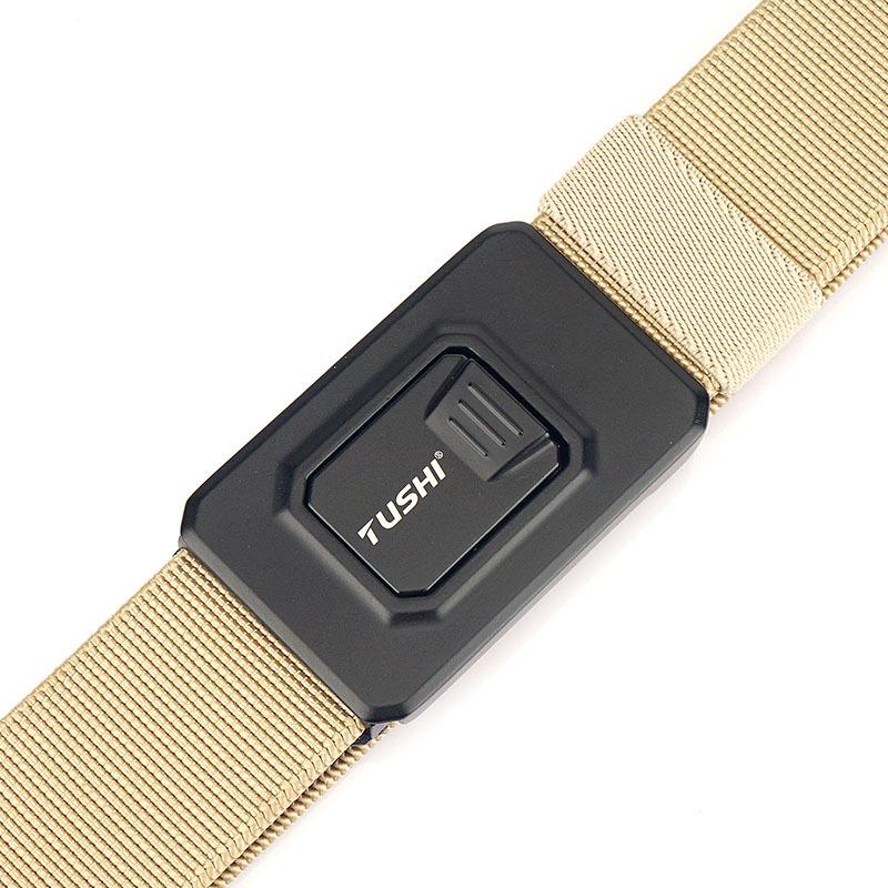 Neue taktische Schnellverschluss-Schnalle aus Aluminiumlegierung, elastischer Nylon-Gürtel, Werkzeuggürtel, Outdoor-Trainingsgürtel