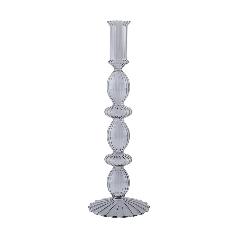 Glass Candle Holders Nordic Decor Taper Candle Holder Candlesticks for Home Wedding Room Decoration Party Vase Home Decor