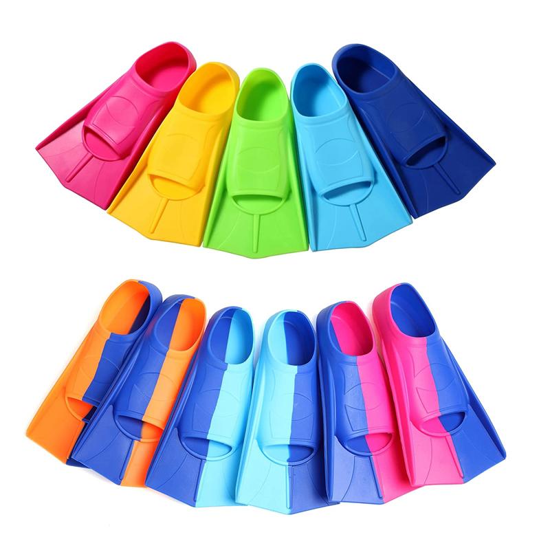 Sinodiving Adult Surf Training Flippers New Design Short Wide Size Silicone Swimming Fins Price