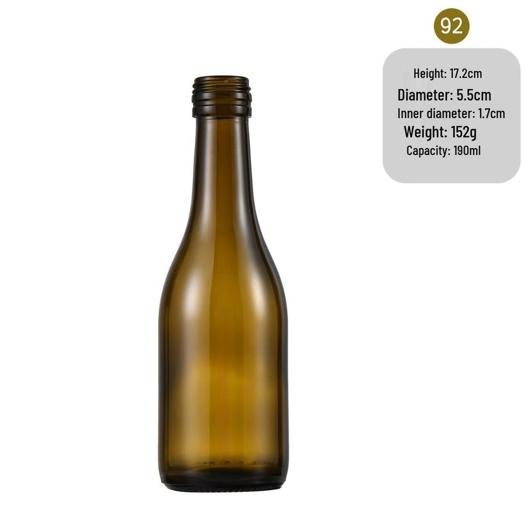In-Stock Burgundy Green Glass Wine Bottle - Ideal for Red Wine, Liquor, Home Brewing, and Fruit Wine Storage