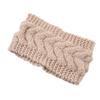 European American Handmade Elastic Yarn Women's Headband Autumn Winter Warm Hair Accessories Ear Protection Twist Knitted Design