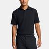 Under Armour Tour Tips Seamless Solid Color Casual Comfortable Soft Breathable Golf Polo Shirt Men tops Black 1387129-001