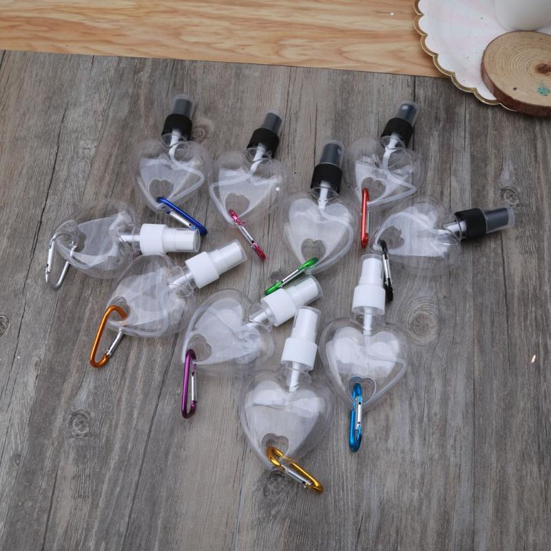 50ml Travel Bottle,Plastic Spray Bottles Keychain for Hand Sanitizer Conditioner Toiletry,Empty Refillable Container
