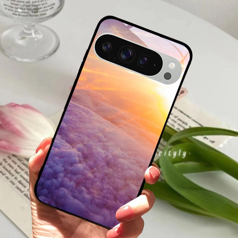 For Google Pixel 9 Pro XL Case Pixel9 Cute Animal Tempered Glass Phone Cover For GOOGLE PIXEL 9A Glass Protective Fundas Cases