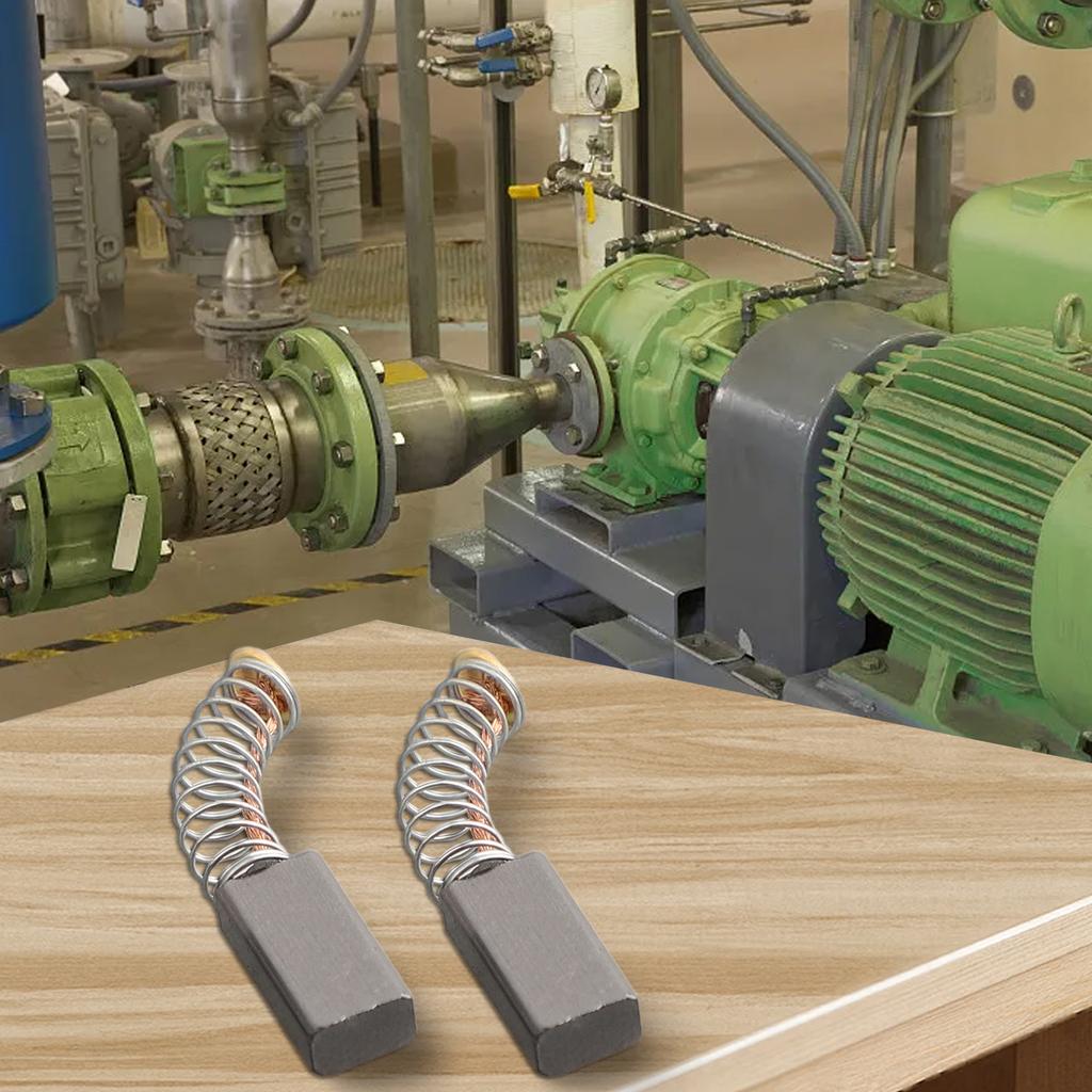 2 Stück Kohlebürsten für Elektromotoren 13mm*6mm*4mm Ersatzteil Elektrowerkzeugzubehör für Winkelschleifer Elektrowerkzeug
