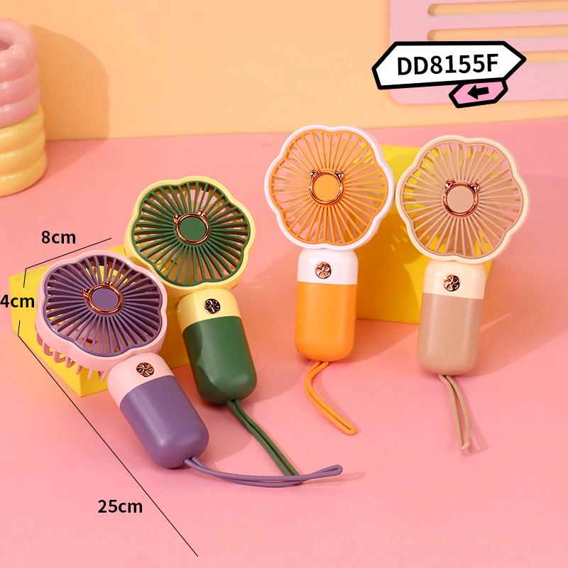Portable Student Desktop Mini Fan - Rechargeable and Customizable Gift