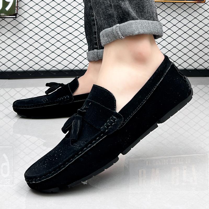 Fashion Size 48 Loafers Men Casual Shoes Tassel Brogue Big Size Driving Shoes Men Loafers Moccasins Breathable Slip on Loafers for Men