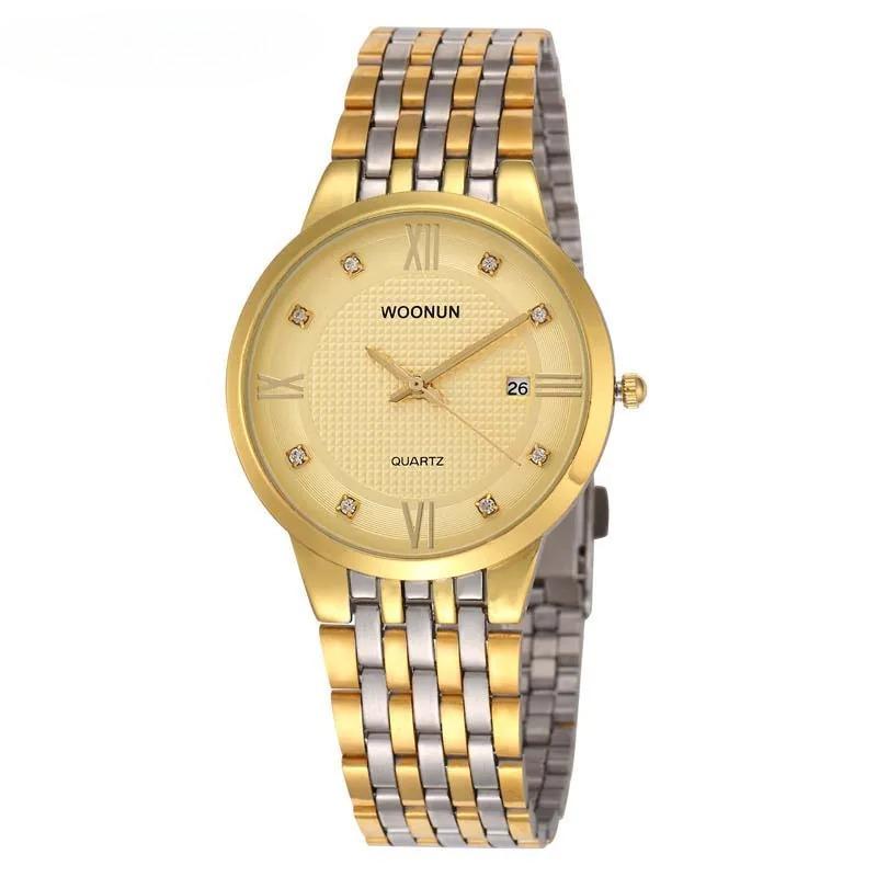 Famous Brand Watches Men Male Waterproof Shockproof Date Clock Silver Steel Quartz Watch Thin Men Watches Classic Hodinky