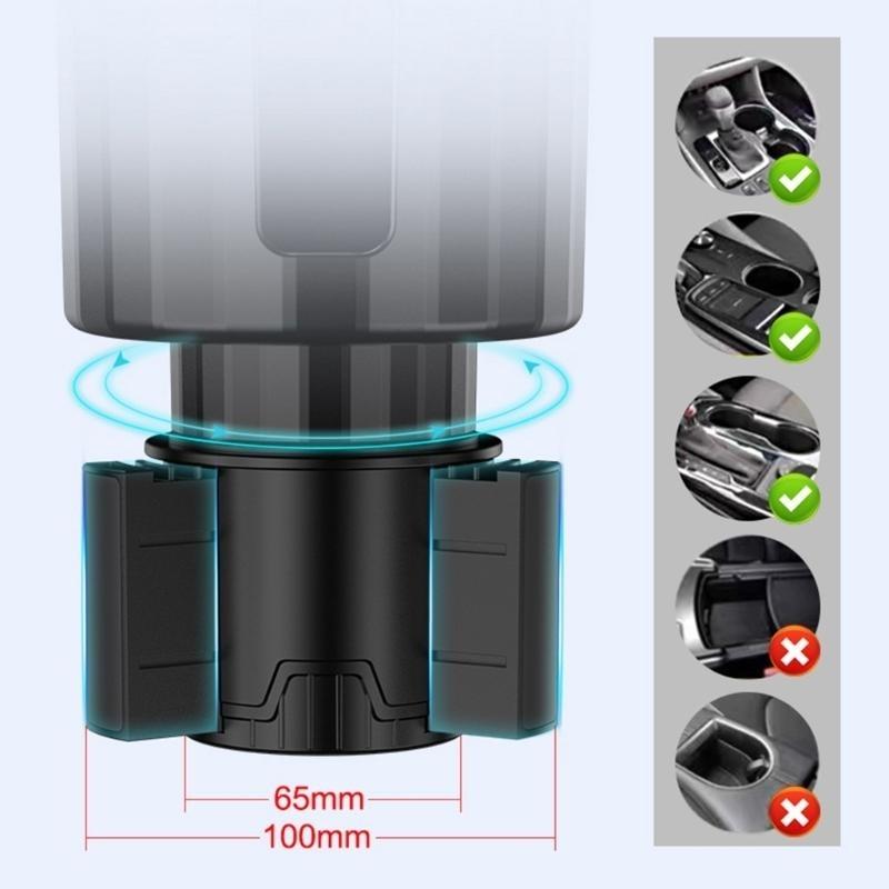 XA6H Adjustable Car Cup Holder Multifunction Cup Holder Expander Adapter Cup Mount